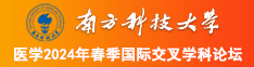 干B日南方科技大学医学2024年春季国际交叉学科论坛